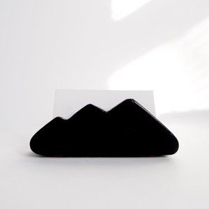 NEW CONCRETE/Cement Mountain Shaped Desktop BUSINESS CARD HOLDER